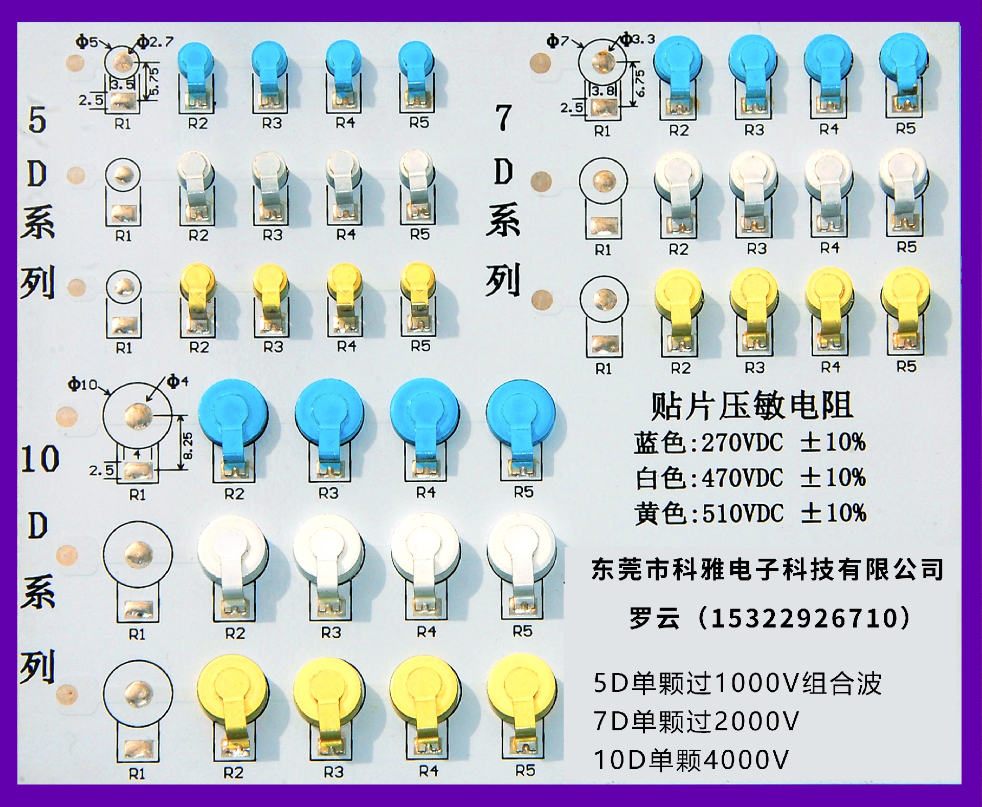 科雅推出低單價(jià)高能圓形貼片式壓敏電阻，省時(shí)省工省錢